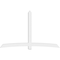 Ekena Millwork Bellingham Architectural Grade PVC Gable Bracket, 108"W x 67 1/2"H x 4"D x 6"F, 15/12 Pitch GBP108X68X0406BEL00 - alternate 4